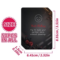 Nouvelles cartes pour couples transfrontalières : 50 paires de cartes romantiques interactives pour jeux de puzzle, divertissement pour couples en papier