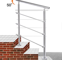 Accessoires de balustrade en acier inoxydable pour balcon et escalier, design européen, pour hôtels et hôpitaux