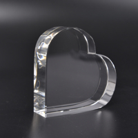 HDW Fabricant Vente en gros Cadre photo en cristal K9 personnalisé et décoration en forme de cœur pour les mariages et les événements