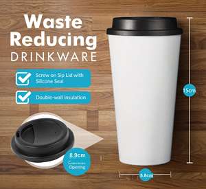 Керамическая кружка для путешествий с логотипом на заказ, холодный горячий напиток, многоразовые кофейные чашки с крышкой - Product Image 6