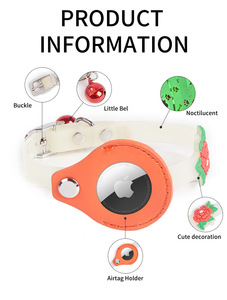 Karanlıkta Parlayan AirTag Tutuculu Kedi Tasması, Ayarlanabilir 18-25cm, Kaybı Önler, Şık ve Güvenli Küçük Evcil Hayvan Tasması - Product Image 6