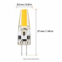 Ampoule LED G4 Dimmable COB DC12V 2W Mini Capsule Bi-Pin pour Lustres en Cristal et Éclairage Intérieur Décoratif – Vente Directe Usine
