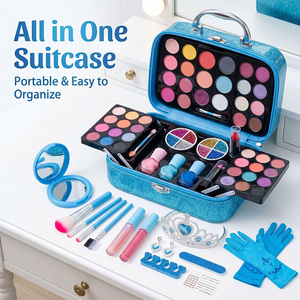 Kit de Maquillaje de Plástico para Niñas, Juguete de Belleza, Juego de Imitación, Juego de Maquillaje Lavable para Niños - Product Image 3