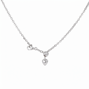 Glam High End Polished White Pt950 Fine Adjustable Pendant Chain Unisex Daily <b>Stack</b> Platinum Jewelry Gift - Product Image 1