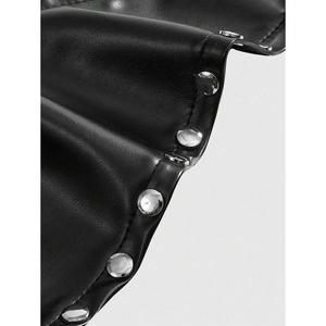 PEEQI Venta al por Mayor de Tops sin Mangas para Mujer, Estilo Rock Punk con Lentejuelas y Recortes Metálicos, Moda Primavera - Product Image 3