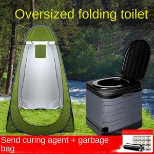 Grande toilette portable pliable moderne et écologique pour personnes âgées, idéale pour le <span class=keywords><strong>camping</strong></span> en extérieur, avec désodorisant, pour les situations d'urgence en voyage - Product Image 4