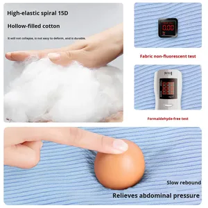 <span class=keywords><strong>Oreiller</strong></span> rectangulaire en polyester et coton pour femmes enceintes, pour dormir sur le côté, protection <span class=keywords><strong>de</strong></span> la taille, <span class=keywords><strong>soutien</strong></span> du ventre - Multifonction - Product Image 3