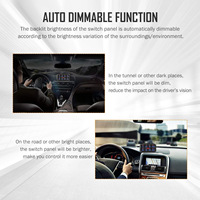 Panneau de commande universel 8 voies pour éclairage de voiture, panneau tactile LED, boîtier de commande d'éclairage LED 12V pour éclairage tout-terrain automobile