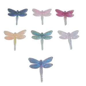 Nouvelle <span class=keywords><strong>carte</strong></span> lumineuse Firefly <span class=keywords><strong>Libellule</strong></span> 46x49mm en plastique/résine, faite à la main avec colle coulante, accessoires DIY pour barrettes et coques de téléphone, Yiwu - Product Image 5