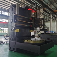 Tour à métaux vertical CNC robuste populaire, centre d'usinage vertical chinois avec tourelle à outils mobiles
