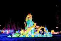Meeres tier Festival Wasserdichte Seide Chinesisch Led für Blumen laterne Community Show Traditionelle Landschaft Led