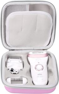 Étui de voyage rigide en EVA sur mesure pour <span class=keywords><strong>Braun</strong></span> <span class=keywords><strong>Silk</strong></span>-épil <span class=keywords><strong>9</strong></span> <span class=keywords><strong>9</strong></span>-890/<span class=keywords><strong>9</strong></span>-720 Épilateur antichoc Sac de rangement Organisateur pour toutes les pièces jointes - Product Image 2