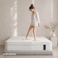 Matelas à ressorts ensachés compressés, prix préférentiel pour partenaires longue durée, taille extra, mobilier de chambre, vente en gros pour écoles et hôtels
