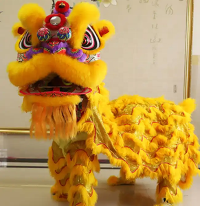 Funtoys MOQ 1 pz danza del leone cinese normale taglia due <span class=keywords><strong>persone</strong></span> che indossano il Costume di danza del leone per bambini festa di leone - Product Image 2