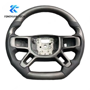 Volant en fibre de carbone forgé à fond plat personnalisé pour Land Rover Discovery 5 Defender 36 2016 2017 2018 2019 2020 2021 <span class=keywords><strong>2022</strong></span> - Product Image 2