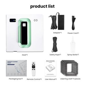 Robot Limpiacristales Automático con Función de Pulverización de Agua Atomizada, Control Remoto, Diseño Recargable para Hogar, Oficina, Vidrios B2B - Product Image 4