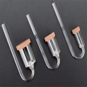 USMILEPET Aquarium CO2-Diffusor Zerstäuber Feine Blasen Mikro-Keramikscheibe Inline-Auslauf Pflanzenbecken Kohlendioxid-Reaktor - Product Image 3