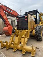 Niveleuse à moteur Caterpillar 140K d'occasion, moteur 128KW avec pompe, à vendre