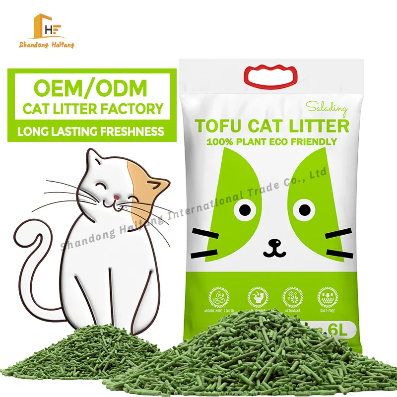 High Quality Dust-Free Natural Plant Cat Litter Scent Lock Strong Caked Strip Shape Tofu Cat Litter