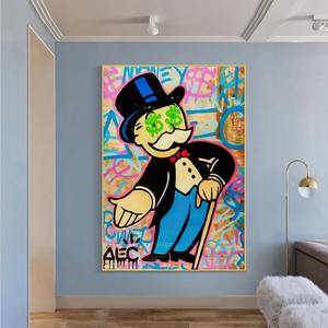 <span class=keywords><strong>Alec</strong></span> POP Graffiti arte lienzo pinturas en la pared arte carteles e impresiones cuadro de pared para decoración para sala de estar <span class=keywords><strong>Cuadros</strong></span> - Product Image 4