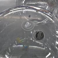 Ballon transparent gonflable personnalisé pour publicité commerciale, décoration avec tissu en PVC