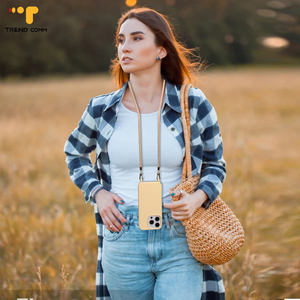 Luxe souple TPU <span class=keywords><strong>chaîne</strong></span> sangle poignet Bracelet téléphone <span class=keywords><strong>coque</strong></span> Compatible pour iPhone 16 pour <span class=keywords><strong>Samsung</strong></span> S25 modèle Max étuis sangle - Product Image 6