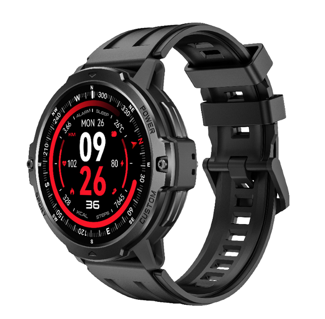 New Model 2026 C31 Smart Watch 3ATM Waterproof Silicone Band Smartwatch with Built-in GPS Multi-Language Step Counter Monitoring