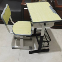 Meubles scolaires de haute qualité personnalisés, bureau d'étude individuel pour l'école, bureau d'étude réglable individuel et ensembles de chaises