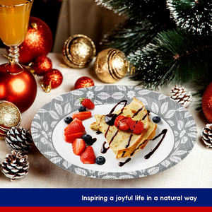 Pratos de papel descartáveis ecológicos para uso diário, novos designs, placas de papel para jantar, placas de papel para uso pesado - Product Image 4