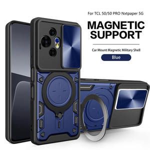 CD Ventana corredera Soporte magnético Soporte TPU PC Funda de teléfono para TCL 50 Pro Nxtpaper 5G - Product Image 3