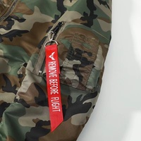Veste de bombardier de vol MA1 de camouflage pour hommes de haute qualité avec logo personnalisé veste d'université de style sportif en gros en vrac disponible