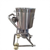 Robot culinaire industriel multifonction en acier inoxydable avec moteur pour hacher et couper les fruits, les pommes de terre et les légumes, mélangeur haute capacité