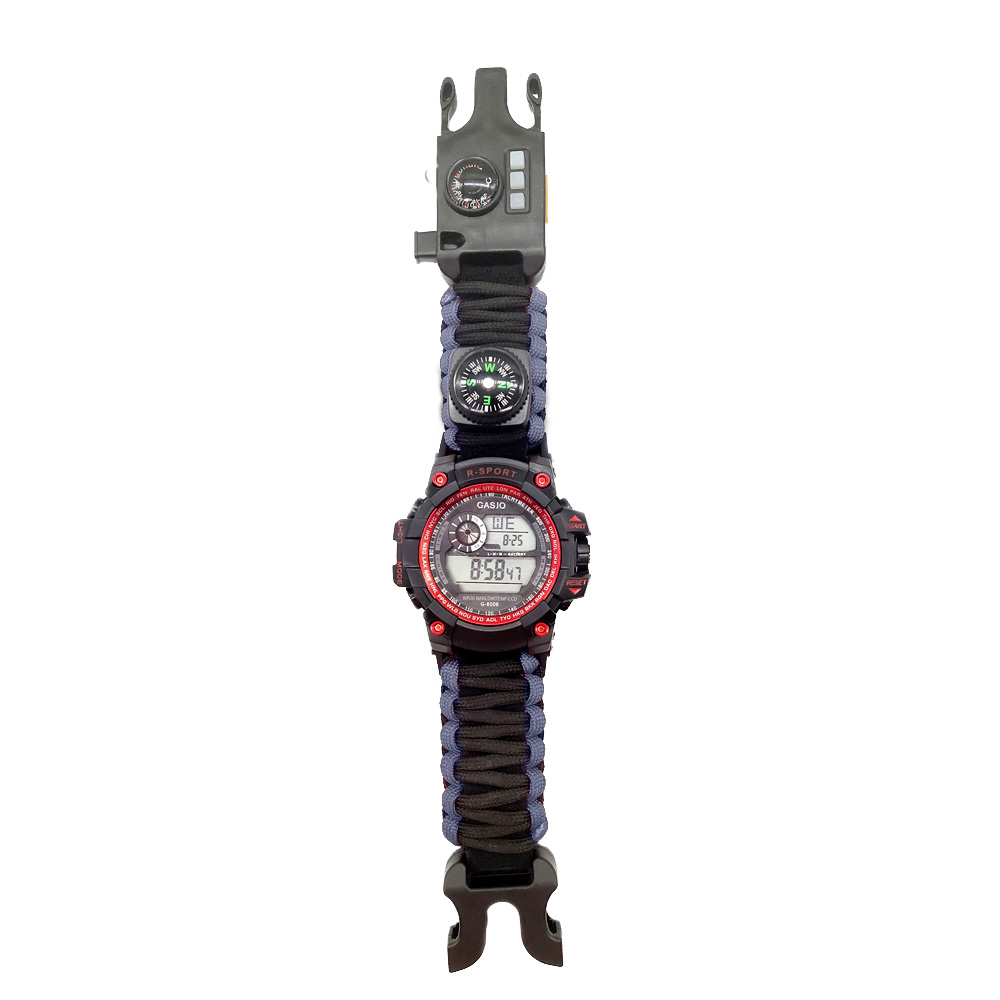 EMAK Best Selling Outdoor Hiking Camping Emergency Survival Compass Watch