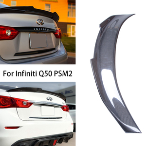 สำหรับ Q50 Q50S Q50L สไตล์ PSM2คาร์บอนไฟเบอร์ด้านหลังสปอยเลอร์ลำตัวปีก2013-2023 - Product Image 2