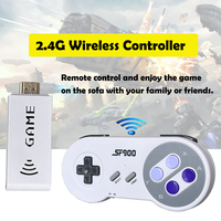 Consola de Videojuegos SF900 SNES para NES con 5000 Juegos Integrados, Salida 4K, Control Inalámbrico 2.4G, Consola de Juegos Portátil