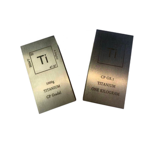 Lingote <span class=keywords><strong>de</strong></span> <span class=keywords><strong>Titanio</strong></span> Puro GR1 Ti, 1 <span class=keywords><strong>KILO</strong></span>, 500g, 250g, 99.5% Puro, Colección Fina - Product Image 6