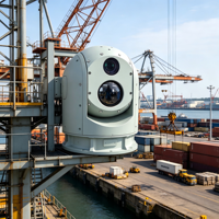 Caméra thermique multi-capteurs longue portée IP67, caméra thermique infrarouge PTZ pour la surveillance écologique et environnementale