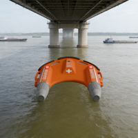 Équipement de sauvetage aquatique d'urgence longue portée USV 800 mètres télécommandé avec auto-test