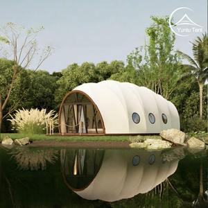 Tente de glamping de luxe type cocon avec double entrée pour l'hébergement en safari africain dans le désert - Product Image 4