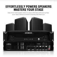 Amplificateur de puissance numérique professionnel DAN215 2U 2 canaux classe D 1500W haute puissance 3750W 2 ohms pour haut-parleurs