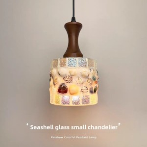 Lustre en verre en forme de petite coquille de lune, design artistique créatif, pour salon, chambre à coucher, chevet, porche, lampes d'ambiance, <span class=keywords><strong>suspension</strong></span> LED - Product Image 2