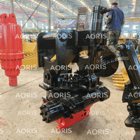 AORIS OEM/ODM disponible, coupleur rapide inclinable et rotatif S40 à 45 degrés, rotateur hydraulique inclinable pour excavatrice de 4 à 6 tonnes