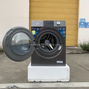 12kgs Automatic Washing Machine Front Loading Direct Drive Motor Duvet/Baby/Mother Care Washer Stainless Steel Smart