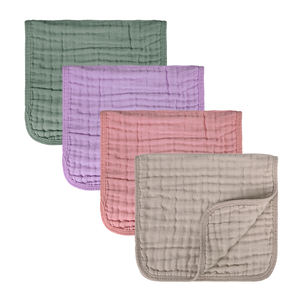 ผ้าเช็ดน้ำลายเด็กอ่อน แพทเท็กซ์ ผลิตตามสั่ง สีพื้น ผ้ามัสลิน 6 ชั้น ผลิตจากฝ้าย เป็นมิตรกับสิ่งแวดล้อม ป้องกันแบคทีเรีย ใช้ได้ทั้งเด็กชายและเด็กหญิง อายุ 0-24 เดือน - Product Image 5