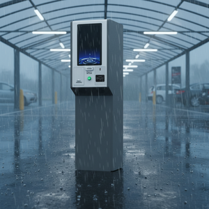 Kiosque de paiement extérieur Estar pour parking et péage avec options de paiement en espèces, carte ou mobile, et <span class=keywords><strong>guichet</strong></span> <span class=keywords><strong>automatique</strong></span> pour parking et péage - Product Image 1