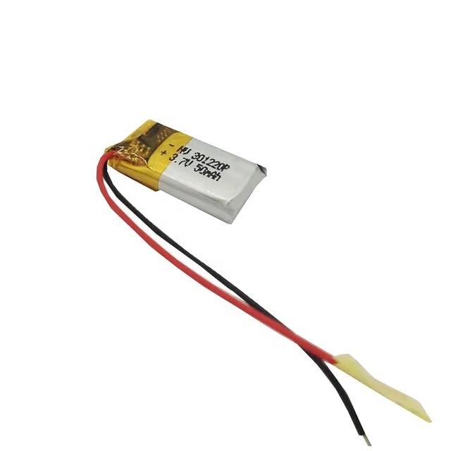 Rechargeable Lithium Ion 301220 3.7v Battery bluetooth Headphone 50mah Li-polymer  Battery