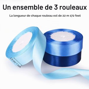Cinta de Satén de Poliéster de 75 mm de Alta Calidad, Ecológica, en Stock de Fábrica al por Mayor, para Lazos de Coche y Lazos de Boda - Product Image 4
