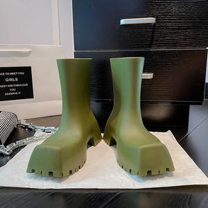 Chaussures de <span class=keywords><strong>marche</strong></span> de Style <span class=keywords><strong>Paris</strong></span> pour femmes, bottes décontractées à semelle épaisse en caoutchouc de pluie - Product Image 3