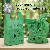 Sacs à déjections canines biodégradables parfumés à la lavande, style dessin animé, sacs écologiques pour l'élimination des déchets d'animaux, fabricant, vente en gros