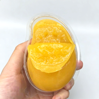 Toptan Yaratıcı 135g Büyük Soyulabilir Mango Şeklinde Jelibon 3D Meyve Şekilli Yumuşak Şekerleme Çocuklar ve Parti Atıştırmalıkları için